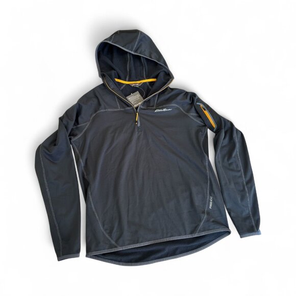 Eddie Bauer First Ascent Men’s Hooded Pullover Size M – Performance Half Zip, NW - Picture 3 of 7